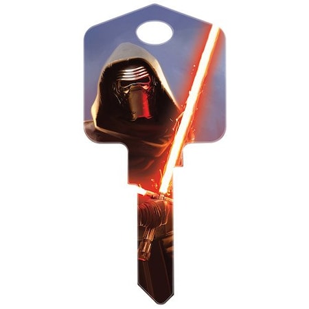 Hillman HILLMAN Star Wars Kylo Ren House/Padlock Universal Key Blank SC1 Single, PK5 88790